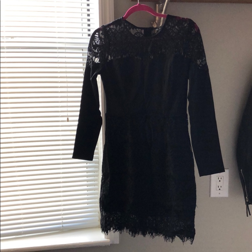 Walter Baker black lace dress size S